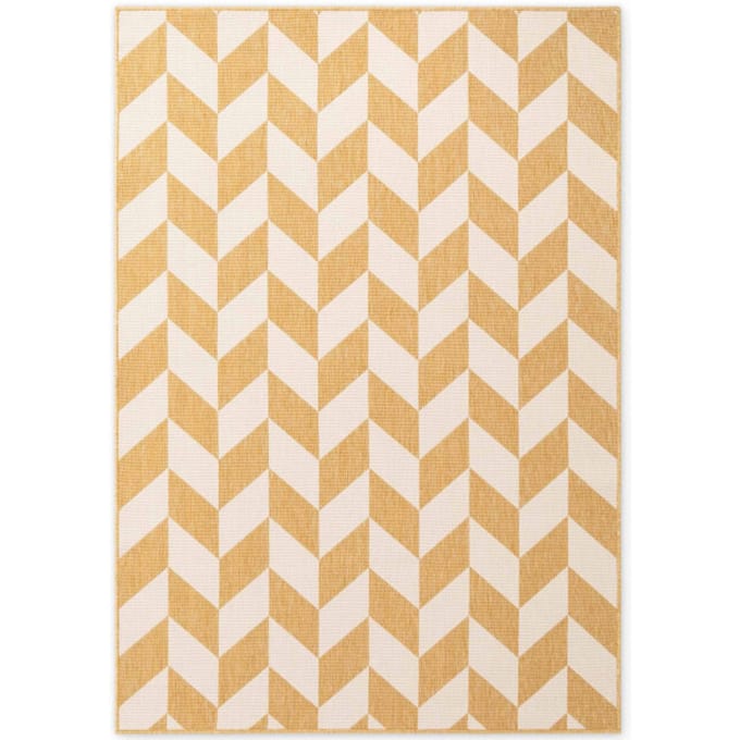 Ted Baker Ted baker haringey buitenkleed geel wit- 80x200 cm