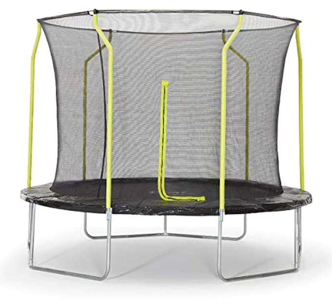Unisex Jeugdtrampoline 10ft met Veiligheidsbehuizing - Ideaal voor Kinderen