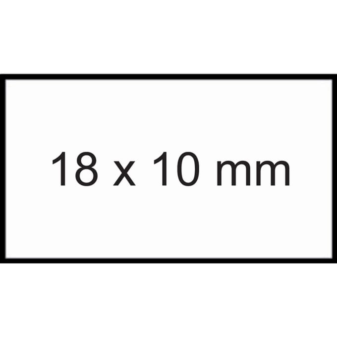 Prijsetiket 18x10mm Sato PB1 permanent wit 1000 stuks