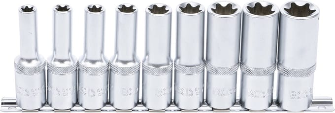 BGS - Torx doppenset lang 1/2" -  9 delig - E10, E11, E12, E14, E16, E18, E20, E22 en E24 - BGS2026