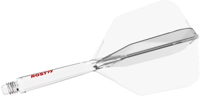 Cuesoul ROST 77 Transparent With Red Logo Big Wing - Dart Flights