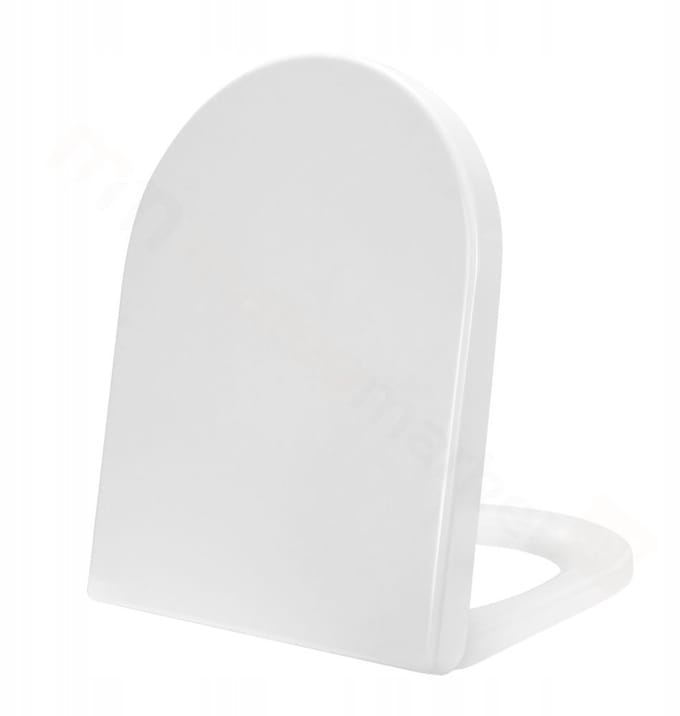 Zitten met Cover Omnires Ottawa Comfort - Soft Close, Wit