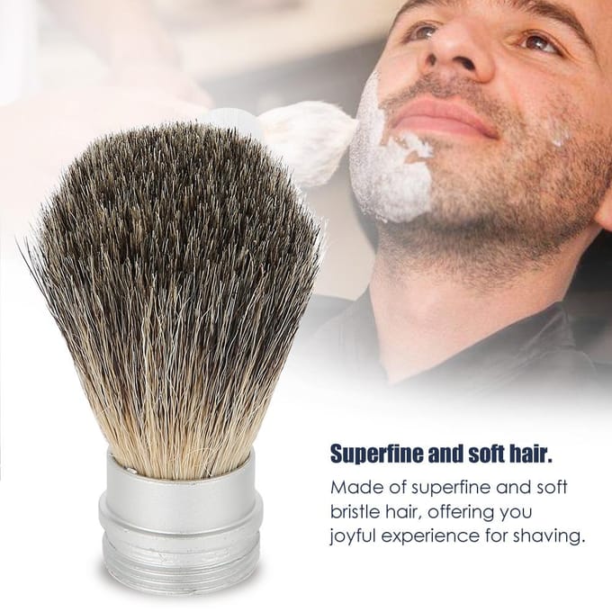Baard Scheergereedschap Draagbare Baardborstel Voor Mannen Beste Borstelhaarborstel Snorborstel gray