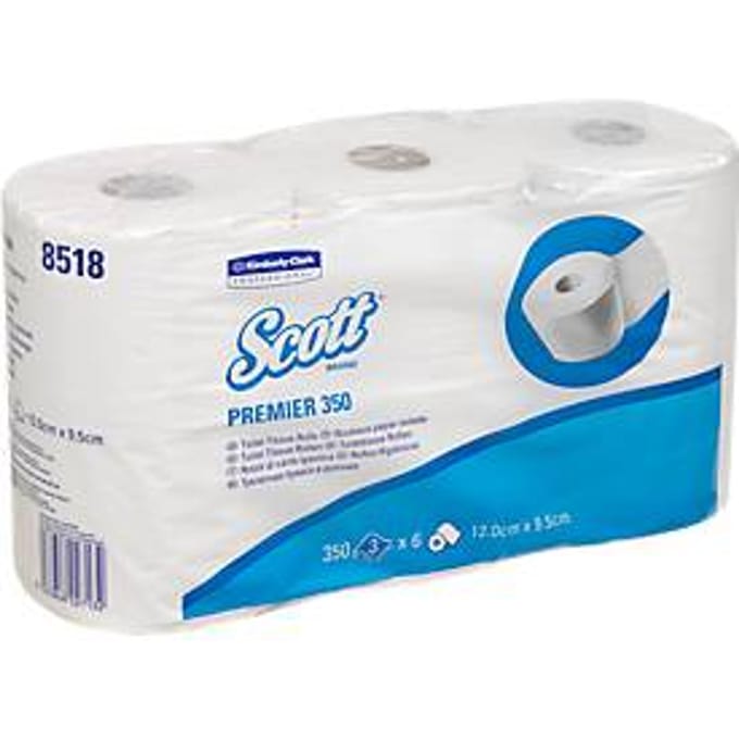 Toiletpapier SCOTT® 350, 3-laags, 350 vellen per rol, 36 rollen