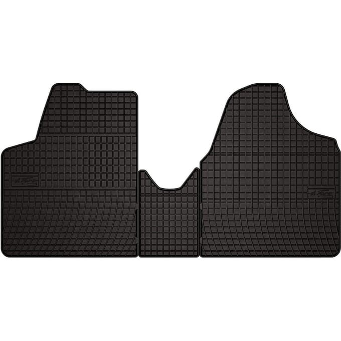 Wielganizator SolidPRO Serie - Auto Rubbermatten - Zwart - Speciaal Voor Citroen Jumpy II (2007-2016)
