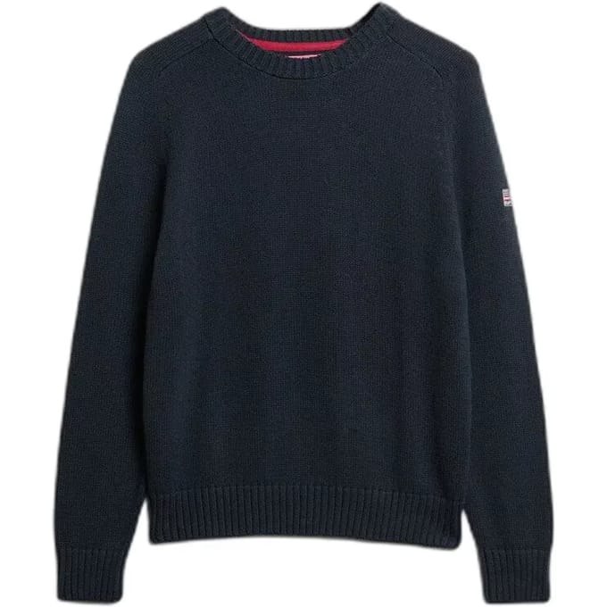Superdry - Slouchy Gebreide Crew Trui - Dames - Sweaters