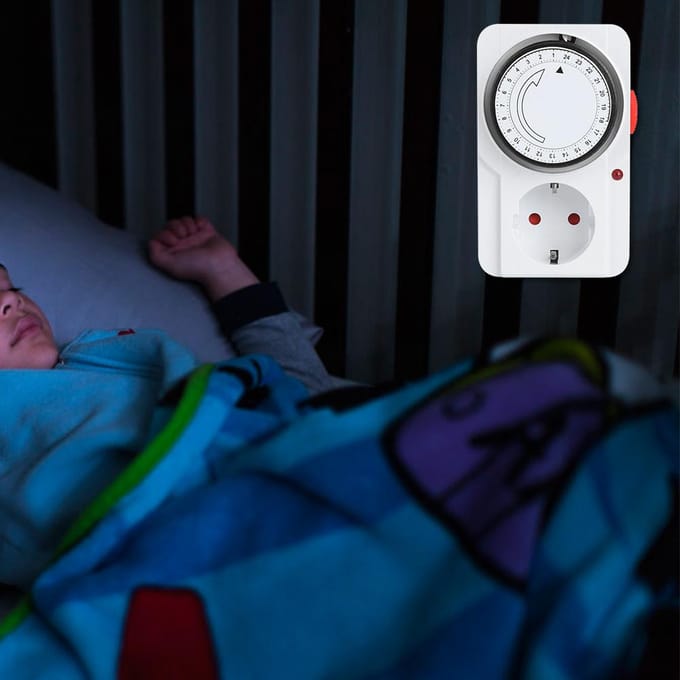 Tijdschakelaar Stopcontact Binnen Mechanisch 24 Uur Plug-In Stopcontact Timer Huis Veiligheidstool