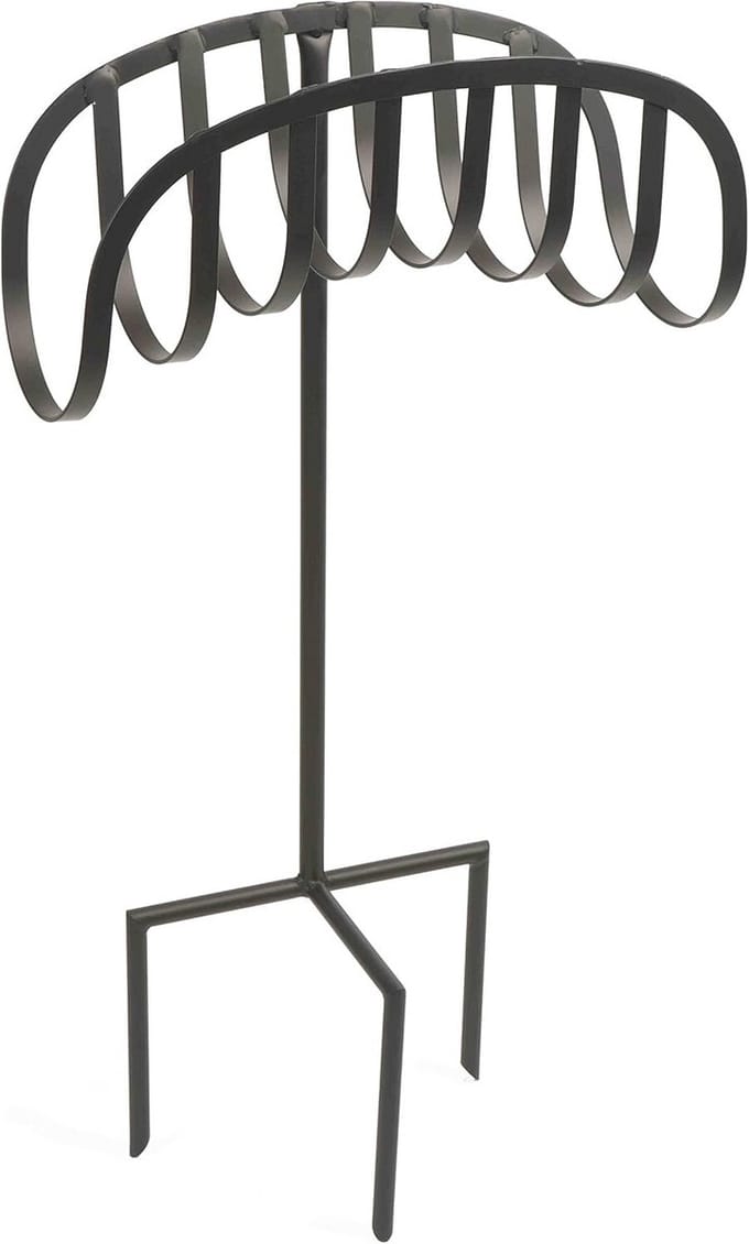 Slanghouder Tuin - Houders Slang - Tuinslang Opbergen - Stabiele Staalconstructie - Houdt 38m Slang - Zwart