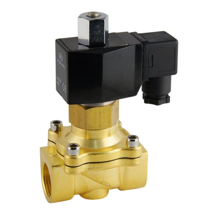 Magneetventiel DF-SB 3/4'' NO messing EPDM 0-3bar 12V DC - DF-SB034B200E-012DC