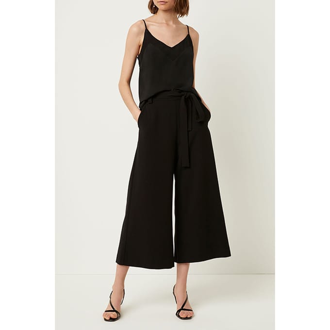 French Connection Whisper Belted Culottes Black Taglia: 8 | Pantaloni Outlet | Donna | Nero