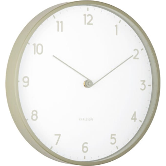 Karlsson wandklok sencillez tea green- Ø30cm