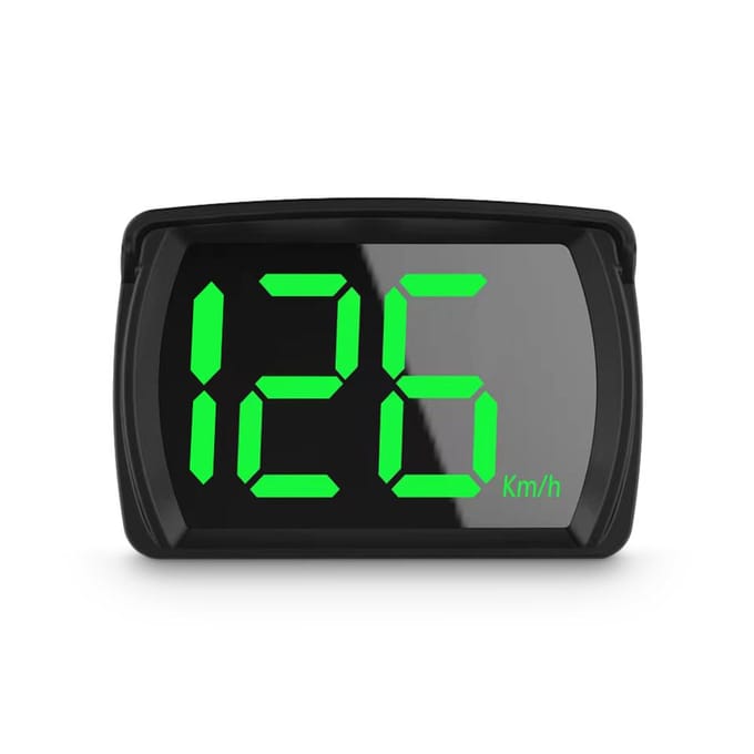 Y03 GPS Digitale Snelheidsmeter Auto HUD Head Up LCD Display Groot Lettertype KMH MPH Snelheid Testen Herinnering Meter voor alle Auto gray