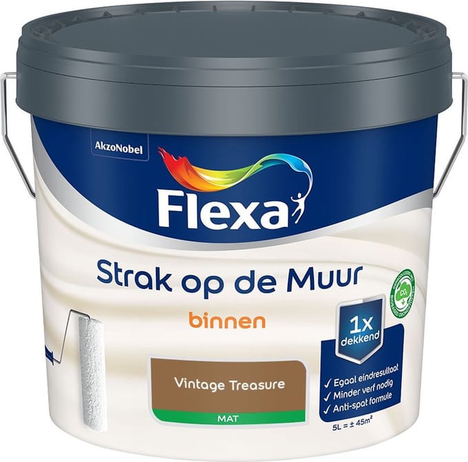 Flexa - Strak Op De Muur Binnen Mat - Vintage Treasure - Mengverf - 5 L