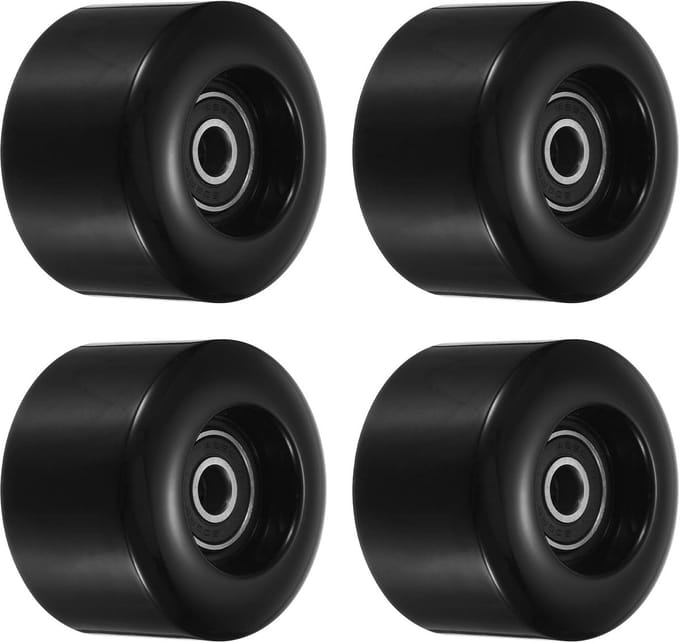 Set van 4 Skateboard Wielen 55mm met ABEC-9 Lagers - Geschikt voor Cruisers en Stuntsteps