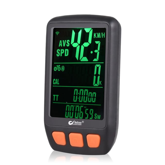 Draadloze Digitale Fietscomputer Fiets Snelheidsmeter Kilometerteller met Oplaadbare Batterij