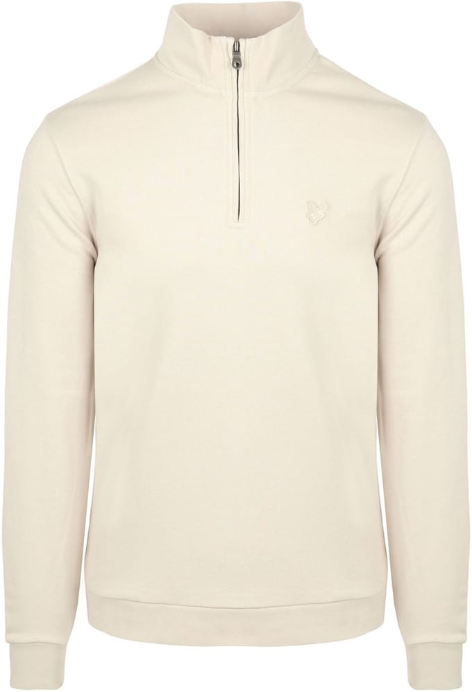 Lyle & Scott Half Zip Pullover Tonal Ecru - Maat XL - Heren - Quarter zip