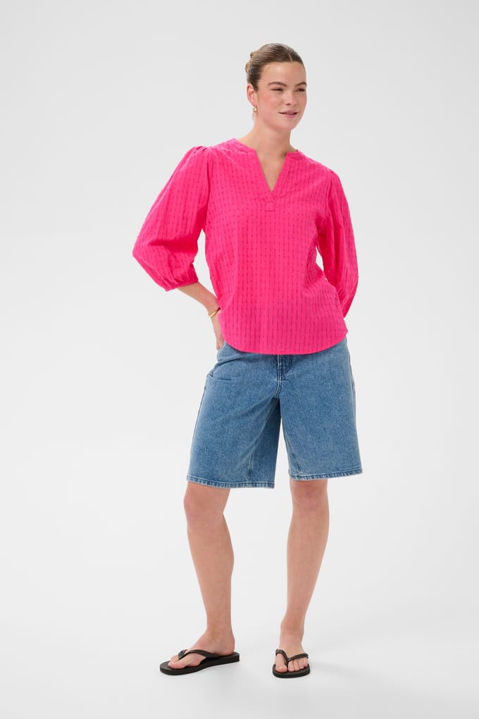 Blouse met korte mouwen KAbea Blouse met korte mouwen Loose fit