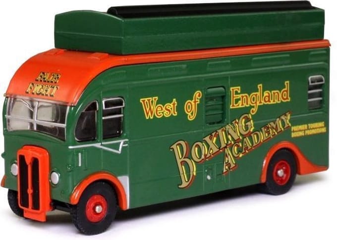 Atlas AEC Harrington - Modelauto - Schaal 1:76 - Groen/Oranje