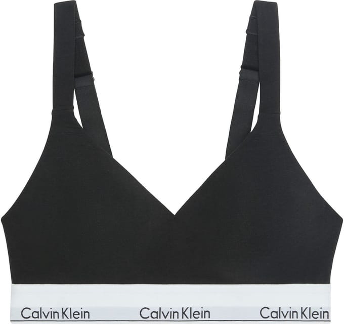 Calvin Klein dames icon cotton modal lift bralette zwart