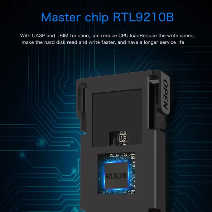 M2 SSD-behuizing NVME-behuizing M.2 naar USB Type C 3.1 SSD-adapter voor Dual Protocol NVME PCIE NGFF SATA zwart