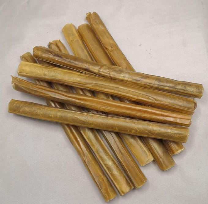 Geperste Kauwstaven 20 Stuks 25 cm 20mm Extra zwaar 130 GRAM