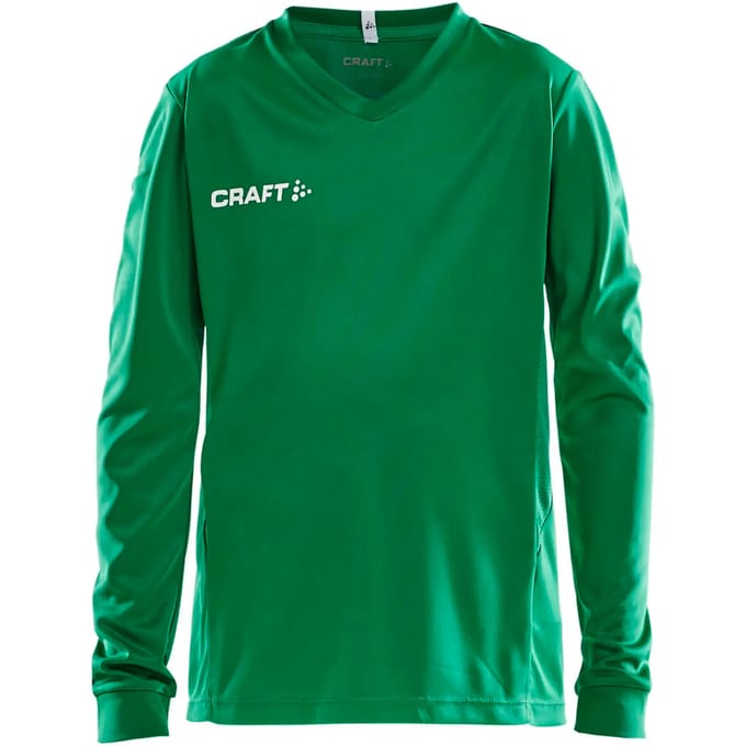 Craft Squad Jersey Solid LS Jr 1906886 - Team Green - 146/152