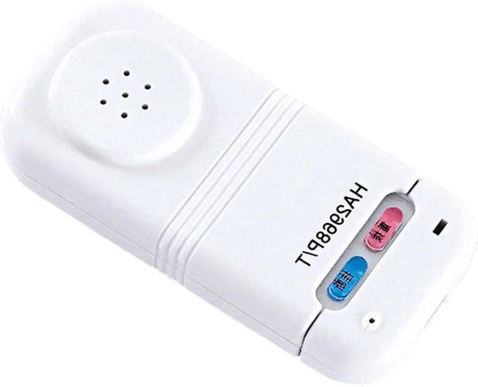 Vaste Lijn Telefoon - Huistelefoon Bureau - Thuis Bellen - Intrekbaar Snoer - Compact - Wit Rood