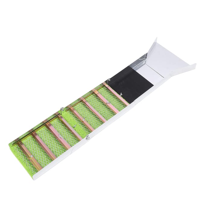 Kit de batée pour l'orpaillage Portable Pliant Alliage d'Aluminium Compact 50 pouces Équipement Léger white