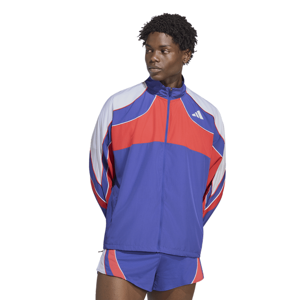 Adidas Adizero Archive Jacket Jassen Heren - Blauw - Maat M - Poly Mesh