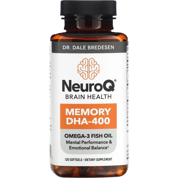 LifeSeasons, NeuroQ hersengezondheid, geheugen DHA-400, 120 softgels
