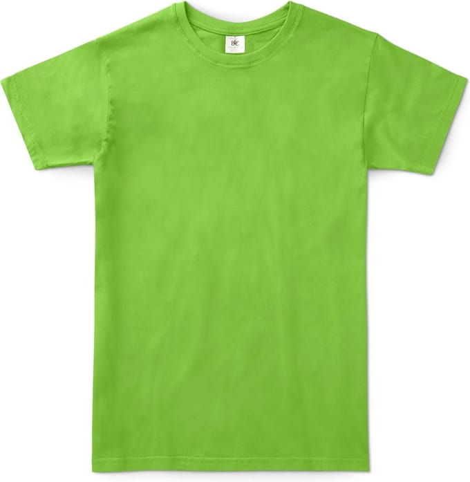 B&C Exact 150 Heren T-Shirt - Orchidee Groen (Mint) - Small - Korte Mouwen