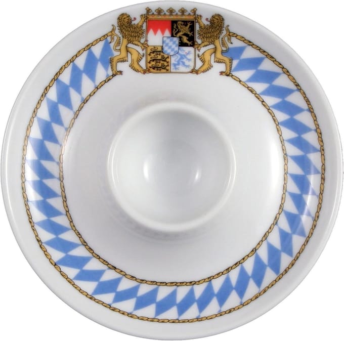 Compact Eierdopje - Eierdop met plank - Ontbijt Serveren - Stabiele Porseleinen Basis - 40.7 x 43.7 x 24.7 cm
