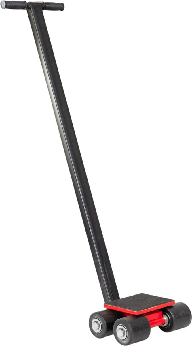 Transportrollen 3 t 4 nylon rollen met hendel en draaibaar plateau MW Tools TRA3
