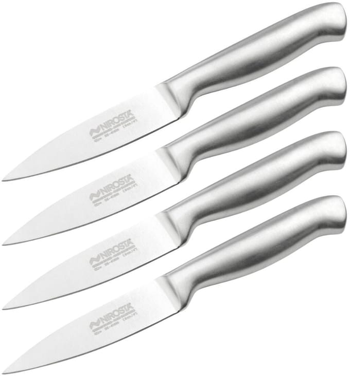 Set van 4 Officemesjes van 20 cm volledig RVS Nirosta Star