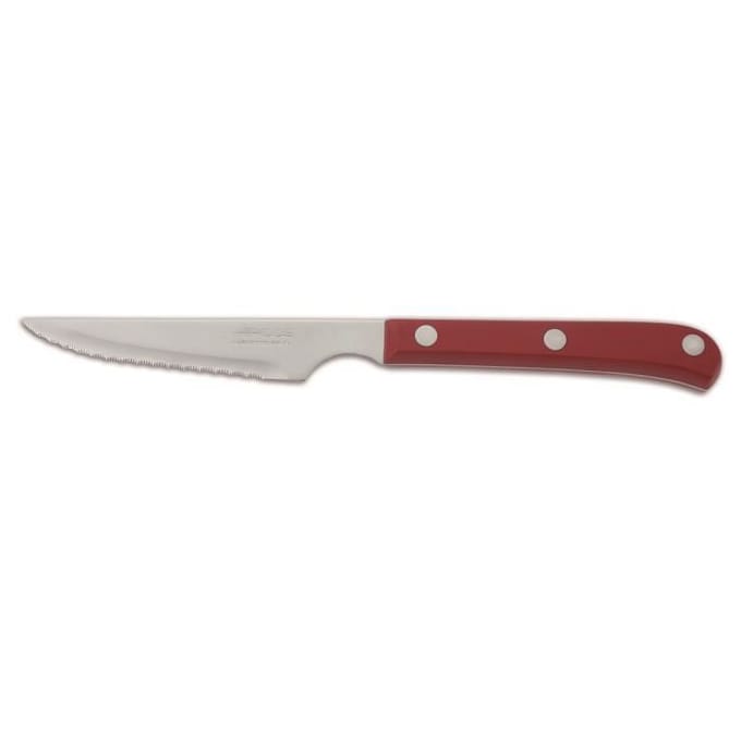 Mes - Arcos - 374822 - Roestvrij staal - Lemmet 11 cm - Rood handvat