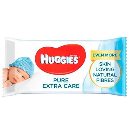 Huggies Pure Extra Care vochtige doekjes - 56 stuks