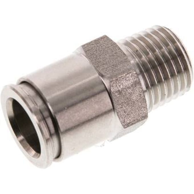 10mm x R1/4'' RVS Insteekfitting Buitendraad FKM