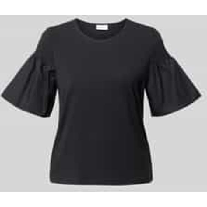 regular fit T-shirt met smokdetail