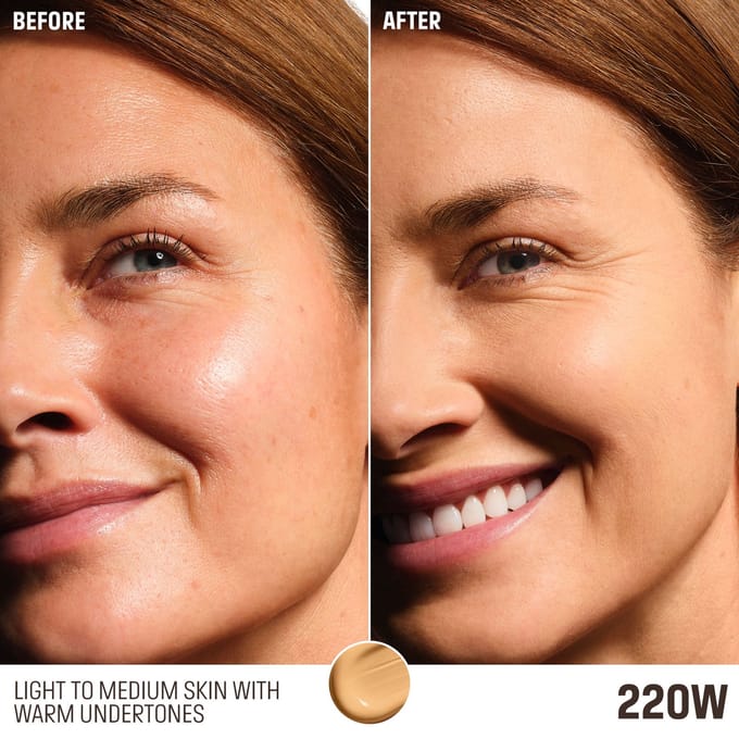 MAKE UP FOR EVER HD Skin Perfecting & Balancing Foundation (Various Shades) - 220W Ecru