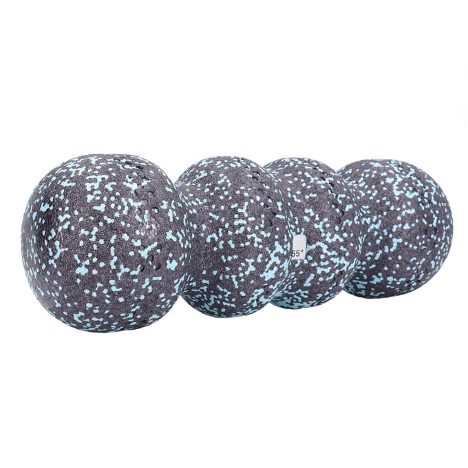 Foamroller met groeven Spierontspanning Hoge dichtheid Spierroller voor wervelkolom Pezen Nek black