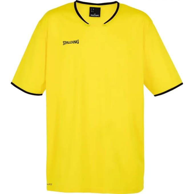 Move Shooting Shirt Korte Mouw Limoengeel/Zwart