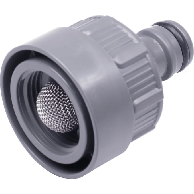 Tap connector with waterstop