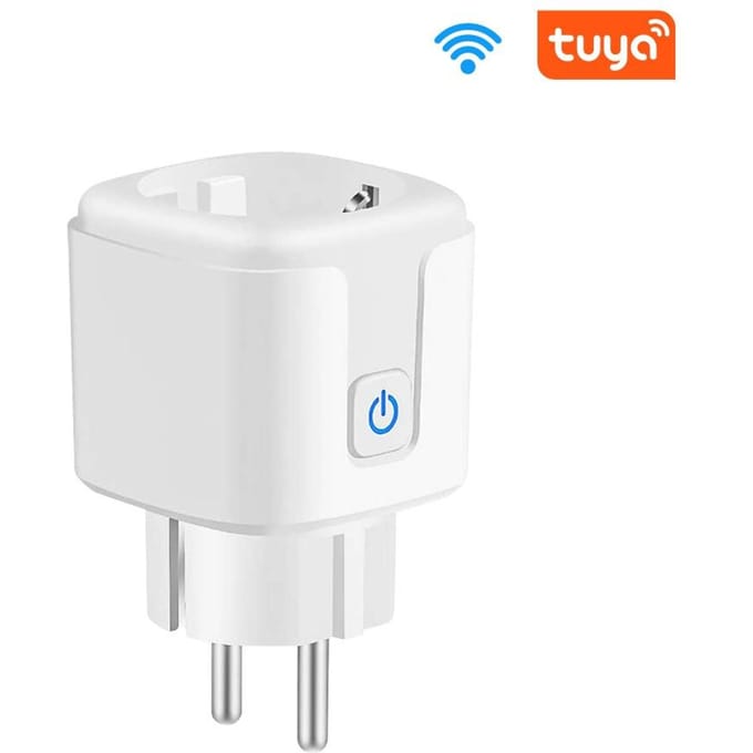 Smart WiFi-aansluiting EU Type E draadloze afstandsbedieningsaansluiting Oplaadadapter Smart Home-stopcontact EU Plug wit