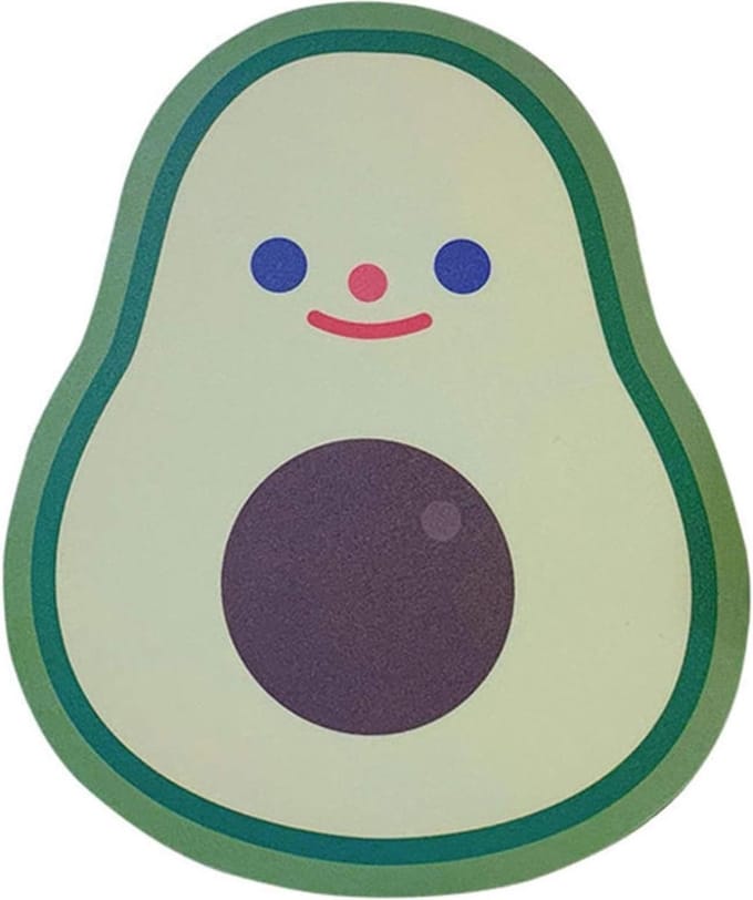 Muismat Avocado - Grappige Muis Mat in de vorm van een Avocado - 28CM