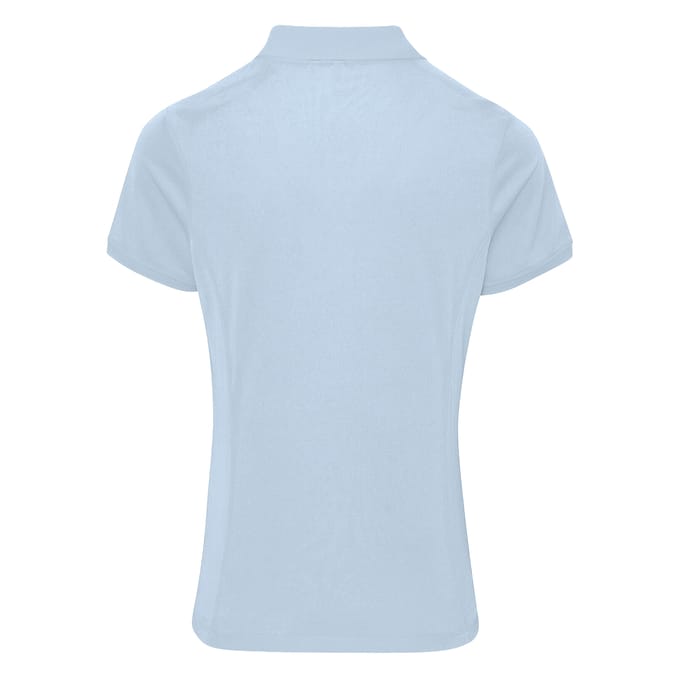 Premier Dames/dames Coolchecker korte mouw Pique Polo T-Shirt (Lichtblauw)