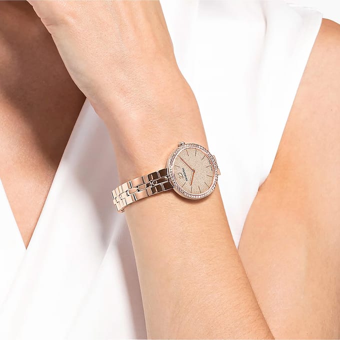 Swarovski 5517800 Cosmopolitan Roségoud Dameshorloge 32 beige
