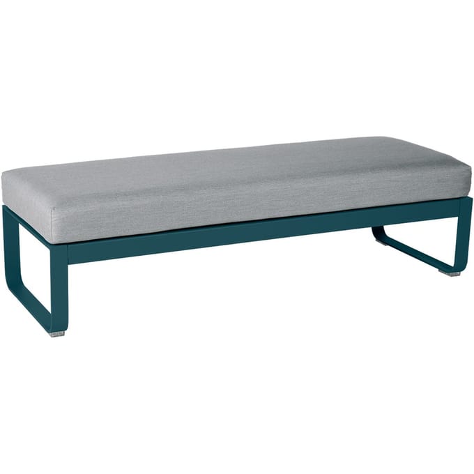 Fermob BELLEVIE Zitbank Module Midden - 21 acapulcoblauw - 79 Flanelgrijs