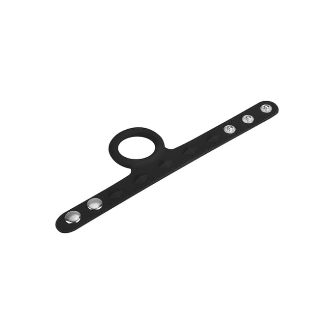 Rimba - Siliconen Penis Strap Met Cockring - Verstelbaar Met Drukknopen ML