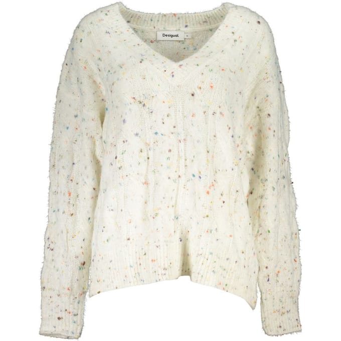 Desigual Witte Acrylen Dames Trui