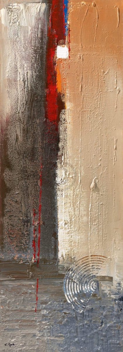Kunstdruk Flory Aerts - Vertical II 35x100cm